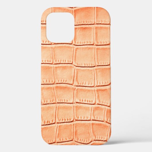レザーテクスチャ(オレンジ) Case-Mate iPhoneケース (裏面)