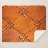 レザーテクスチャ。 シェルパブランケット (正面(横))