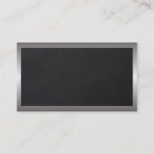 レザーテクスチャ |メタル縁ど 名刺 (裏面)