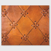 レザーテクスチャ。 ラッピングペーパー (フラット)