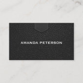 レザーテクスチャ 名刺 (正面)