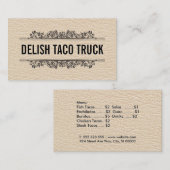 レザーテクスチャ |要華美素 名刺 (正面/裏面)