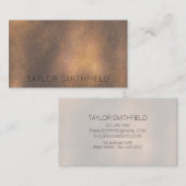 レザーテクスチ素朴ャ 名刺 (正面/裏面)