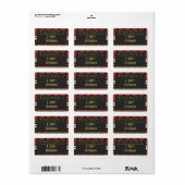 レザーデコ(パーソナライズされた蔵書票) ラベル (フルシート)