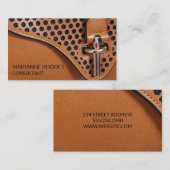 レザーデザイナー財布 名刺 (正面/裏面)