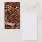 レザーデザインウエスタンパターンイヤリングカード 名刺 (正面/裏面)