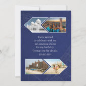 レザードバイパスポート日付を保存 招待状 (裏面)