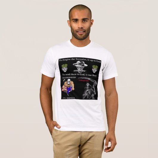 レザーネック Tシャツ (正面フル)