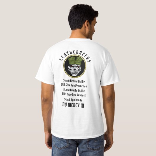 レザーネック Tシャツ (裏面フル)