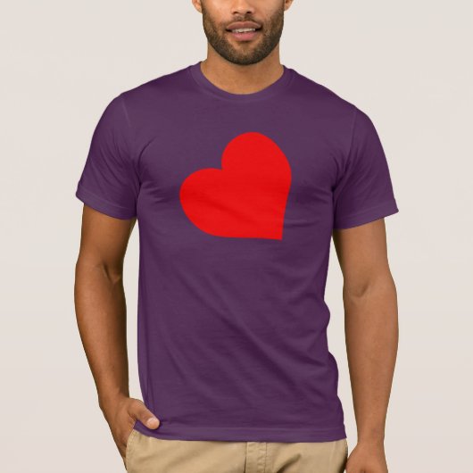 レザーハートシンボル Tシャツ (正面)