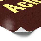 レザーパーソナライズされたプリント ポスター (コーナー)
