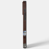 レザーパーソナライズされた抽象芸術フェイクミニマリスト Case-Mate iPhoneケース (裏面 / 左)