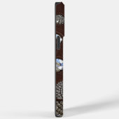 レザーパーソナライズされた抽象芸術フェイクミニマリスト Case-Mate iPhoneケース (裏面 / 右)