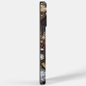 レザーパーソナライズされた抽象芸術フェイクミニマリスト Case-Mate iPhoneケース (裏面 / 右)