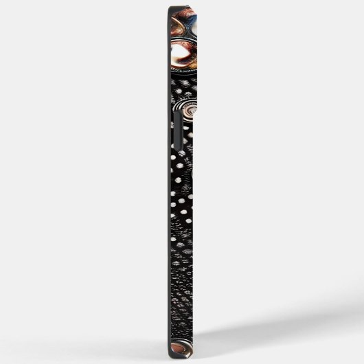 レザーパーソナライズされた抽象芸術フェイクミニマリスト Case-Mate iPhoneケース (裏面 / 右)