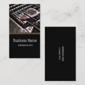 レザービジネスカード2のギター弦 名刺 (正面/裏面)