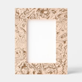 レザーフェイクの刻印フレーム レーザー彫刻フレーム (正面)