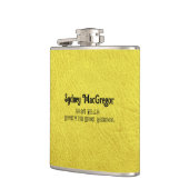 レザーフェイクイエロードーターグラードギフト フラスク (左)