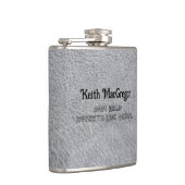 レザーフェイクグレイ卒業式ギフト フラスク (右)