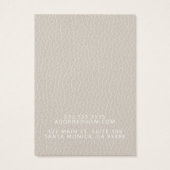 レザーフェイクシックなネックレスディスプレイカード (裏面)