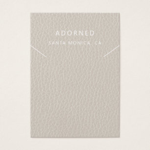 レザーフェイクシックなネックレスディスプレイカード