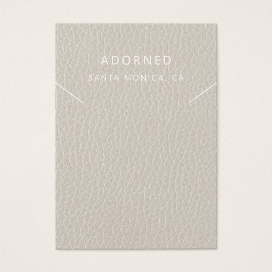 レザーフェイクシックなネックレスディスプレイカード (正面)