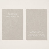 レザーフェイクシックイヤリング表示カード (正面&裏面)