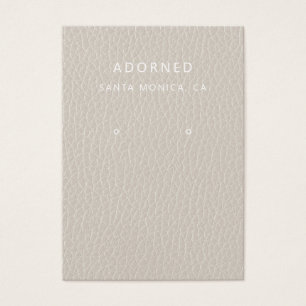 レザーフェイクシックイヤリング表示カード