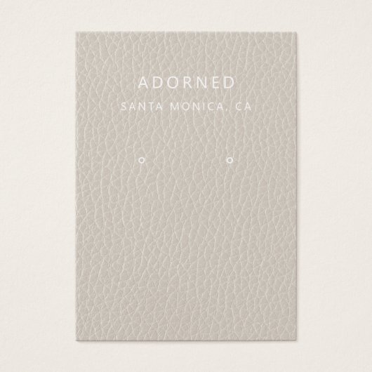 レザーフェイクシックイヤリング表示カード (正面)