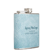 レザーフェイクターコイズドーターグラードギフト フラスク (右)