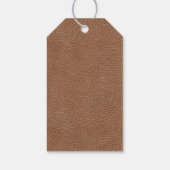 レザーフェイクナチュラルブラウン ギフトタグ (裏面)