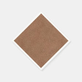 レザーフェイクナチュラルブラウン スタンダードカクテルナプキン (角)