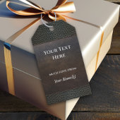 レザーフェイクブラウンブルーグランジグレーギフトラベル ギフトタグ