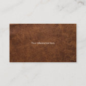 レザーフェイクブラウン 名刺 (裏面)