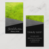 レザーフェイクプリント鮮やか（緑） 名刺 (正面/裏面)