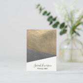 レザーフェイクプリント 名刺 (スタンド正面)