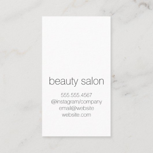 レザーフェイクプリント 名刺 (裏面)