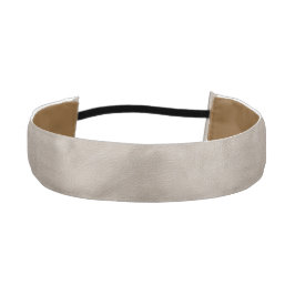 レザーフェイクホワイトヘッドバンド アスレチックヘッドバンド