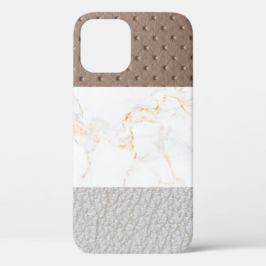 レザーフェイクマーブル男らし赤面革 Case-Mate iPhoneケース (裏面)