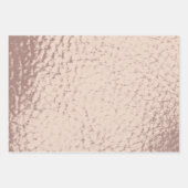 レザーフェイクミックスデザイン – ピンク ラッピングペーパーシート (正面)