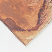 レザーフェイクヴィンテージアンティークブックモノグラム フリースブランケット (角)