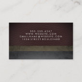 レザーフェイク石板カラーブロック 名刺 (裏面)