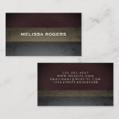 レザーフェイク石板カラーブロック 名刺 (正面/裏面)