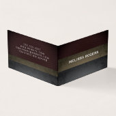 レザーフェイク石板カラーブロック 名刺 (外部)