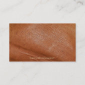 レザーフェイク素朴スタイル名刺 名刺 (裏面)