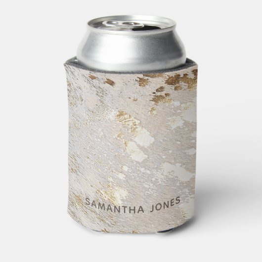 レザーフェイク金ゴールド牛革パーティー 缶クーラー (缶裏面)