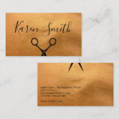 レザーフェイク/サロンスタイリスト 名刺 (正面/裏面)