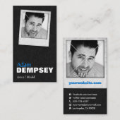 レザーフォトアクターモデル名刺 名刺 (正面/裏面)