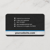 レザーフォトフレームアクターの名刺 名刺 (裏面)