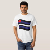 レザーフラッグ フラッグを振る Tシャツ (正面フル)